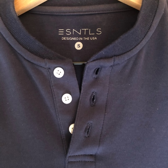 ESNTLS Navy Henley - Picture 2 of 2